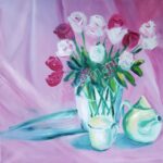 Bild zur Zeit leider nicht verfügbar Blumenstillleben in Öl